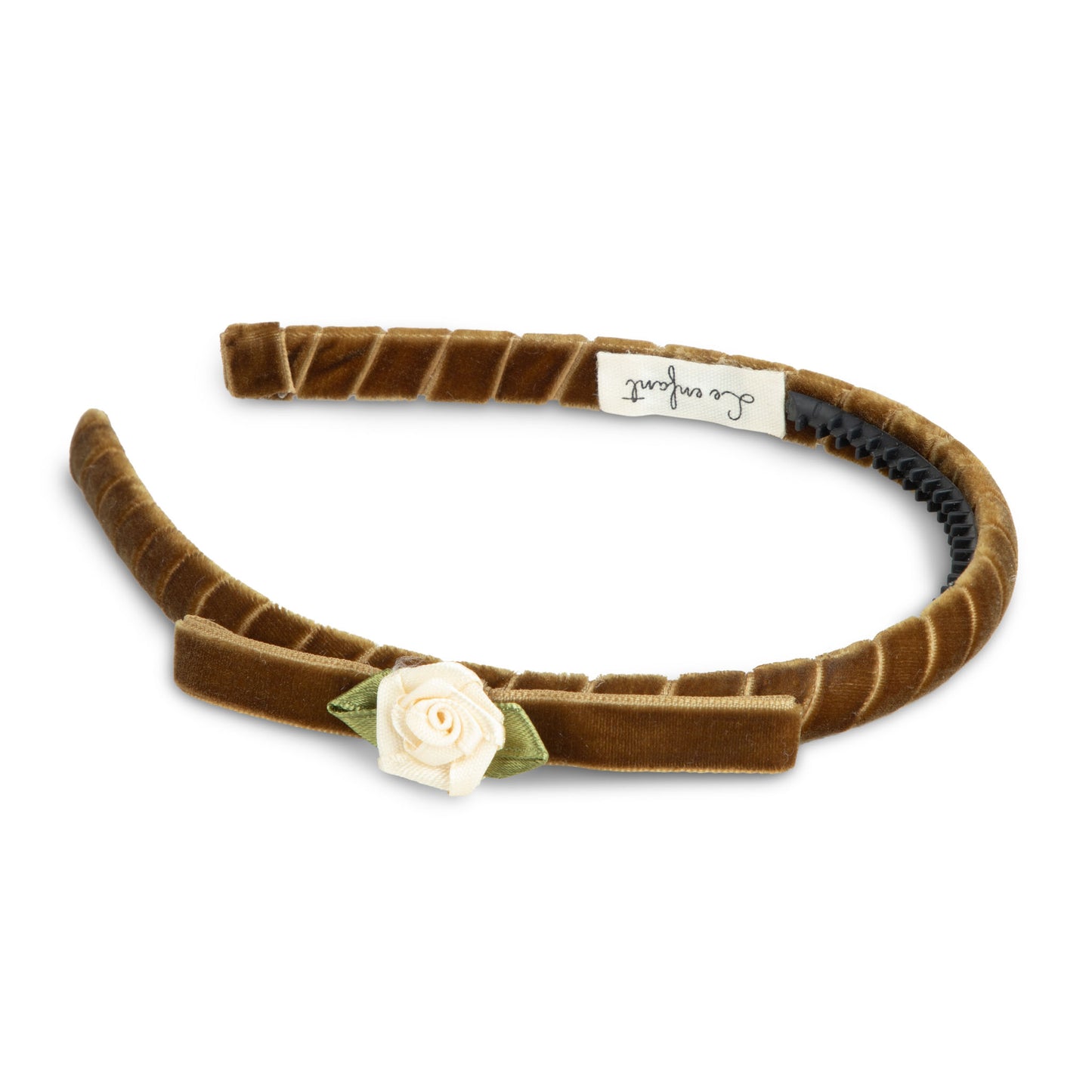 Thin velvet bow hairband