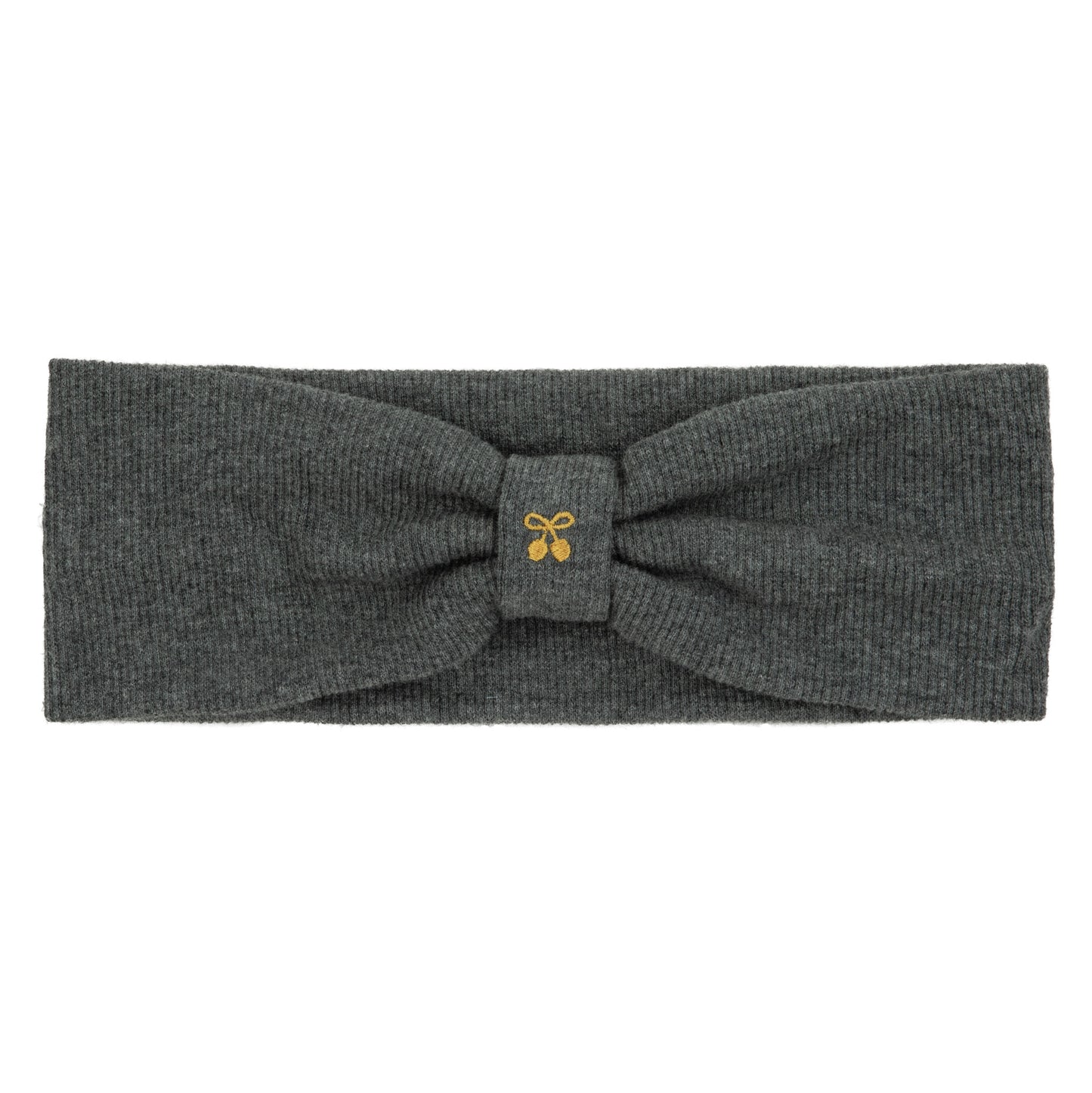 Gold cherry embroidered baby sweatband