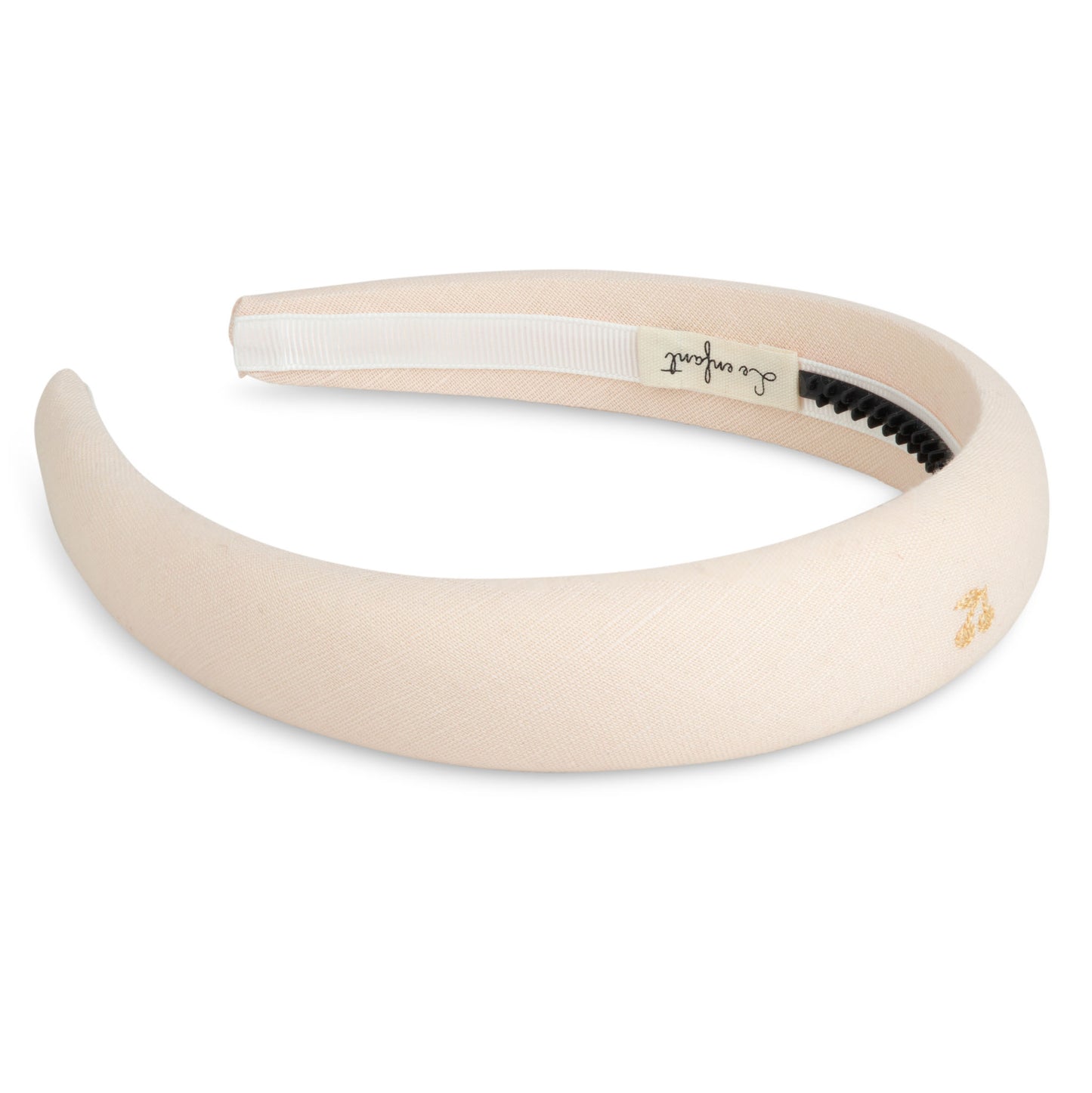 Gold thread cherry embroidered hairbands