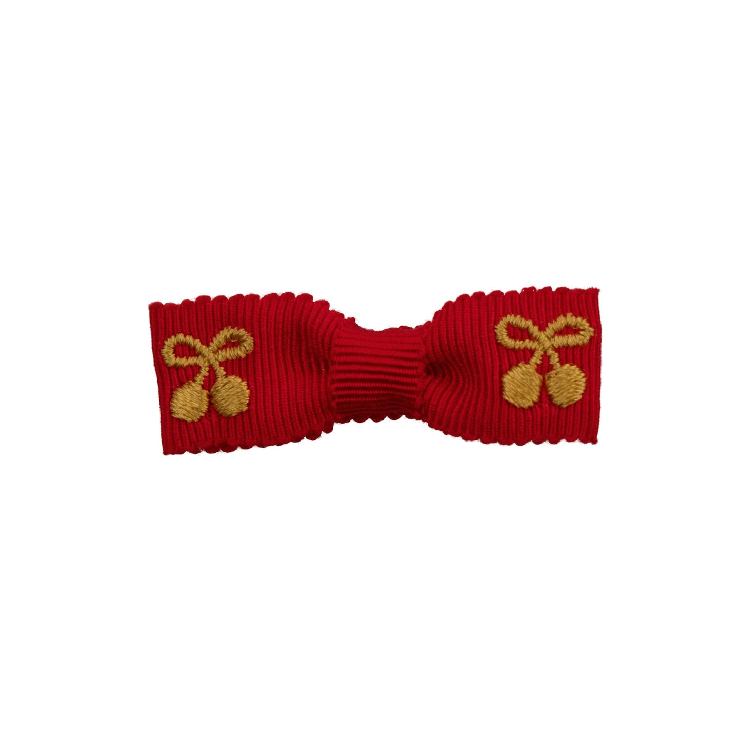 Cherry embroidered bow (2-pack)