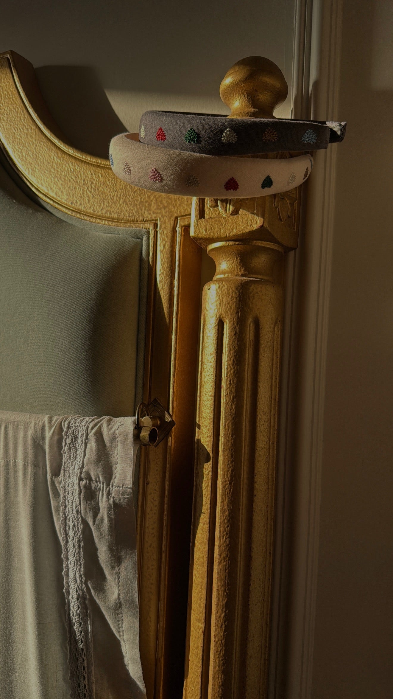 Heart embroidered hairband