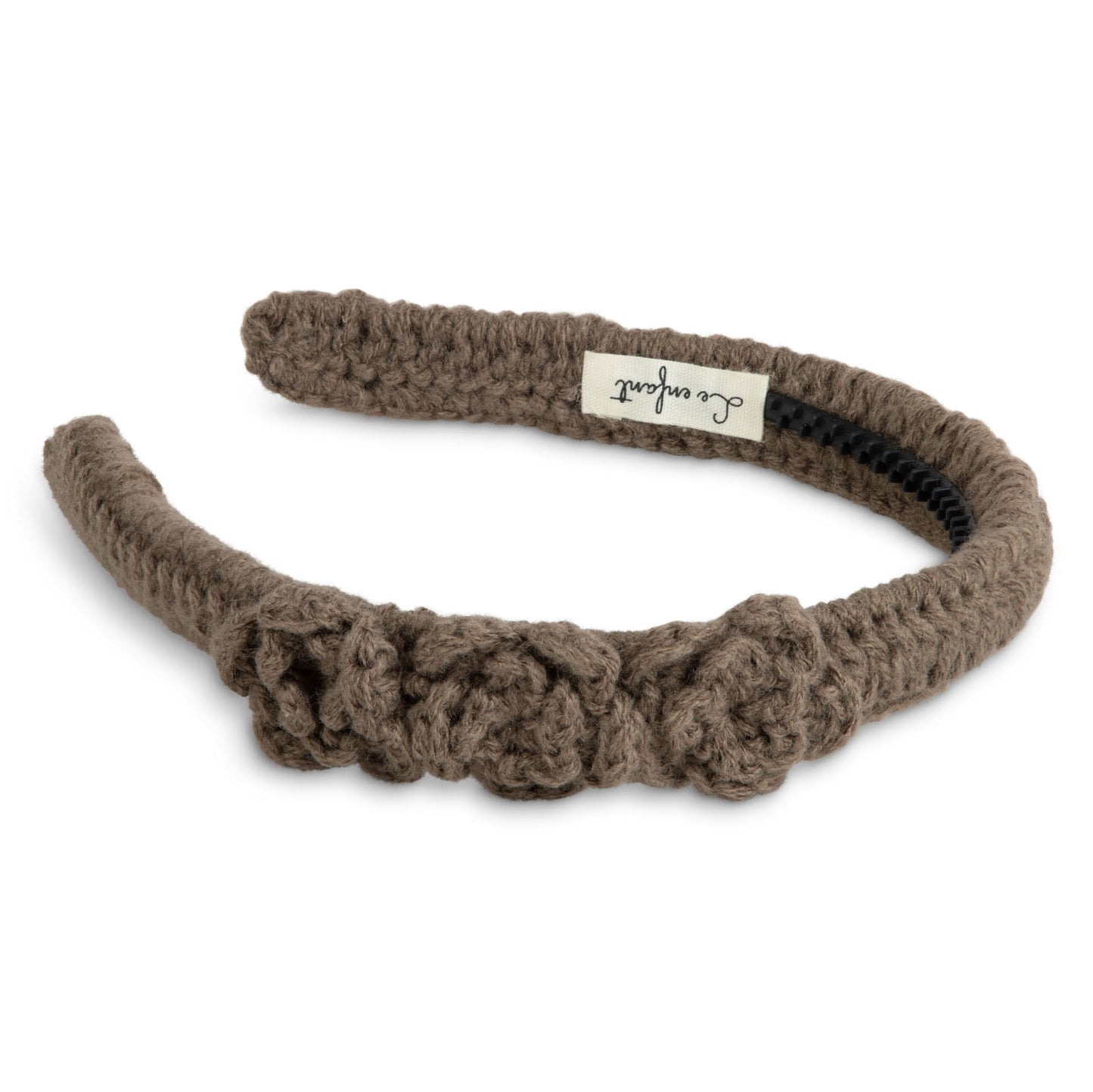 Rose flower crochet hairband