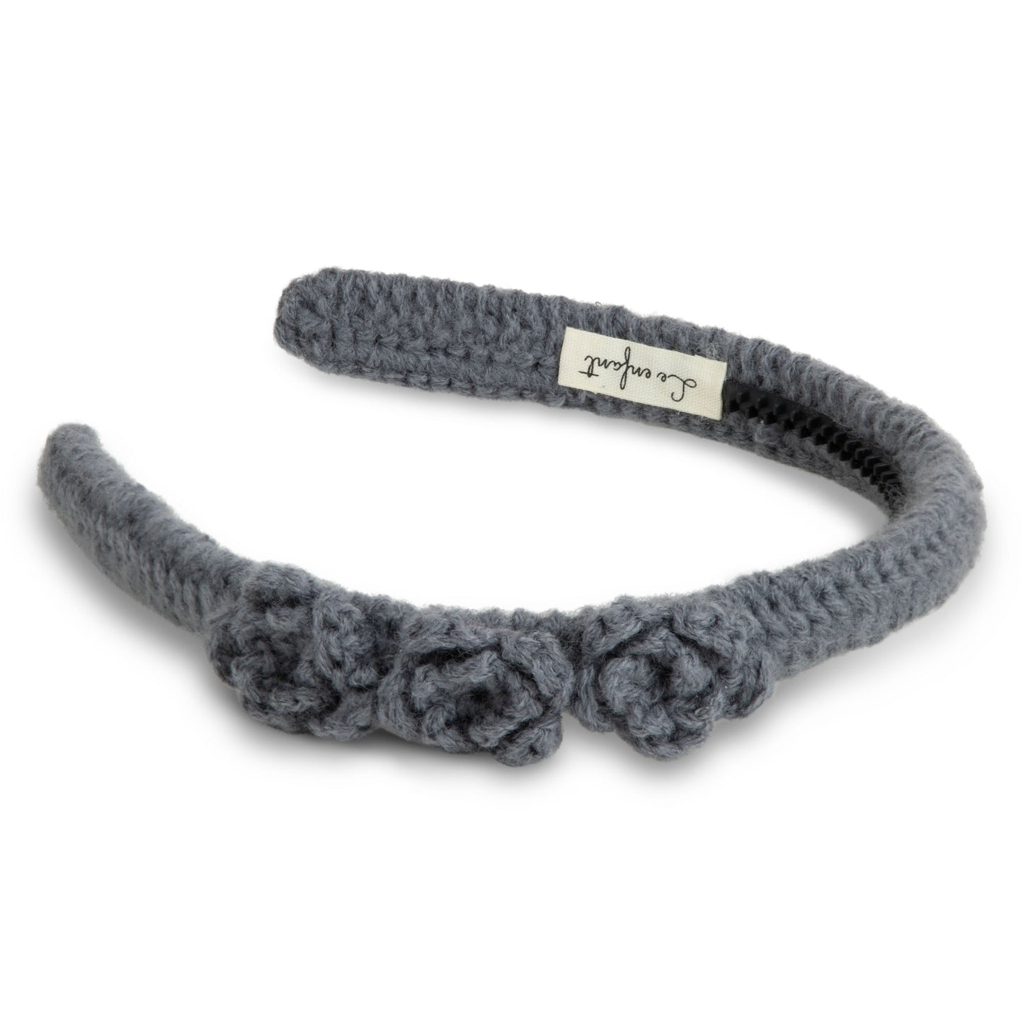 Rose flower crochet hairband