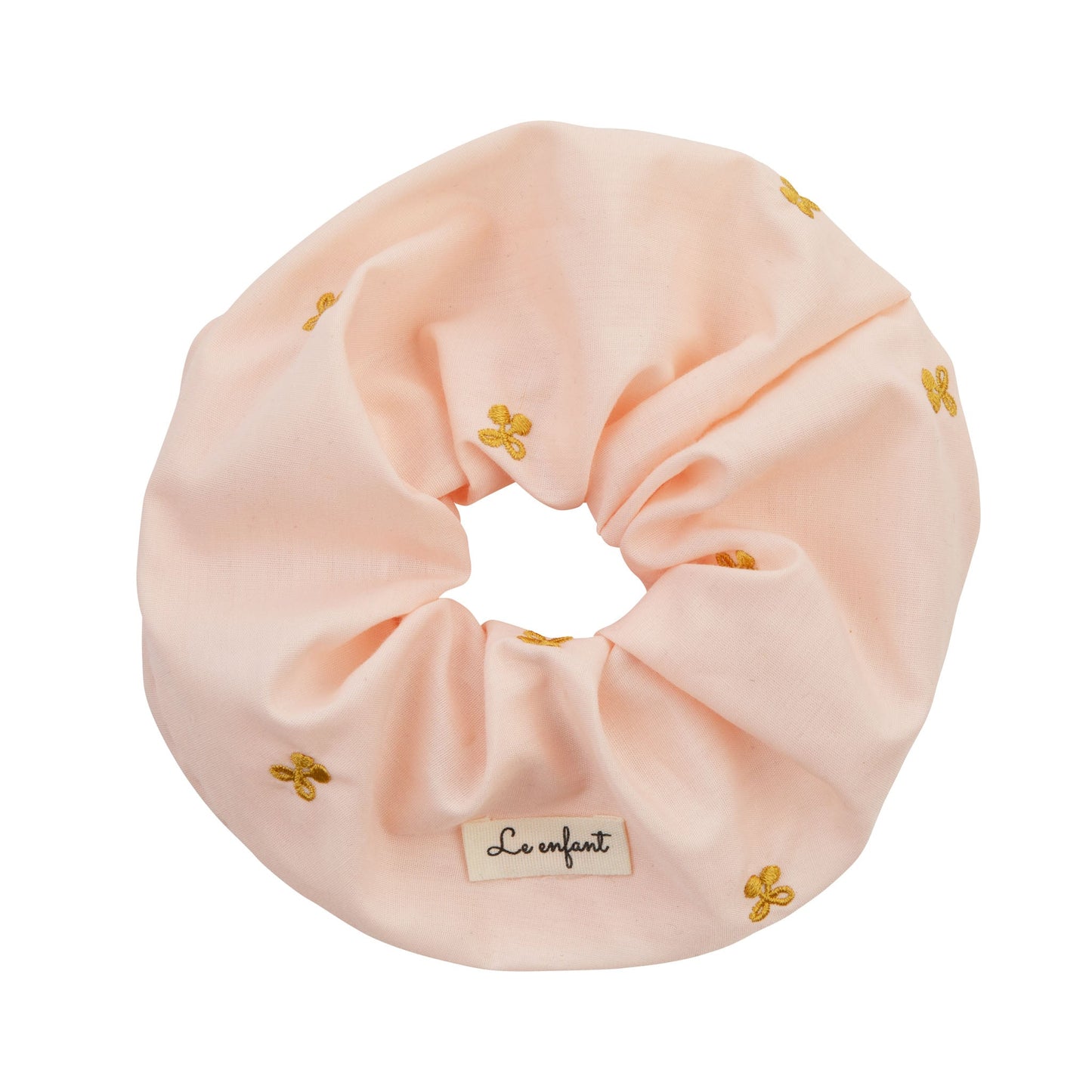 Cherry embroidered scrunchie