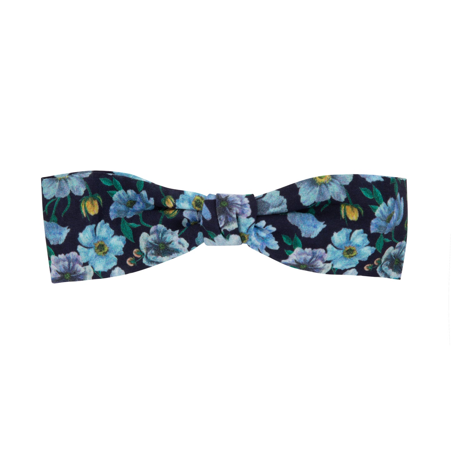Floral printed wide bow