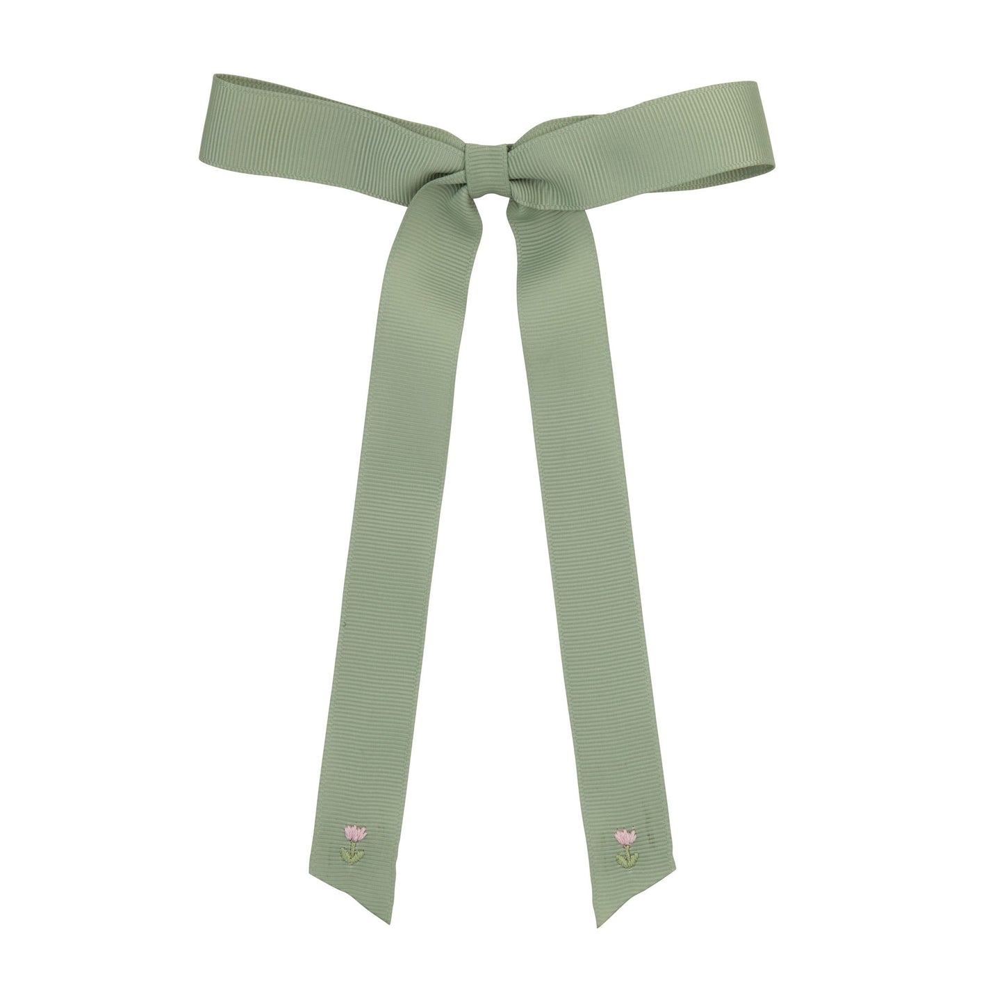 Tulip embroidered long bow