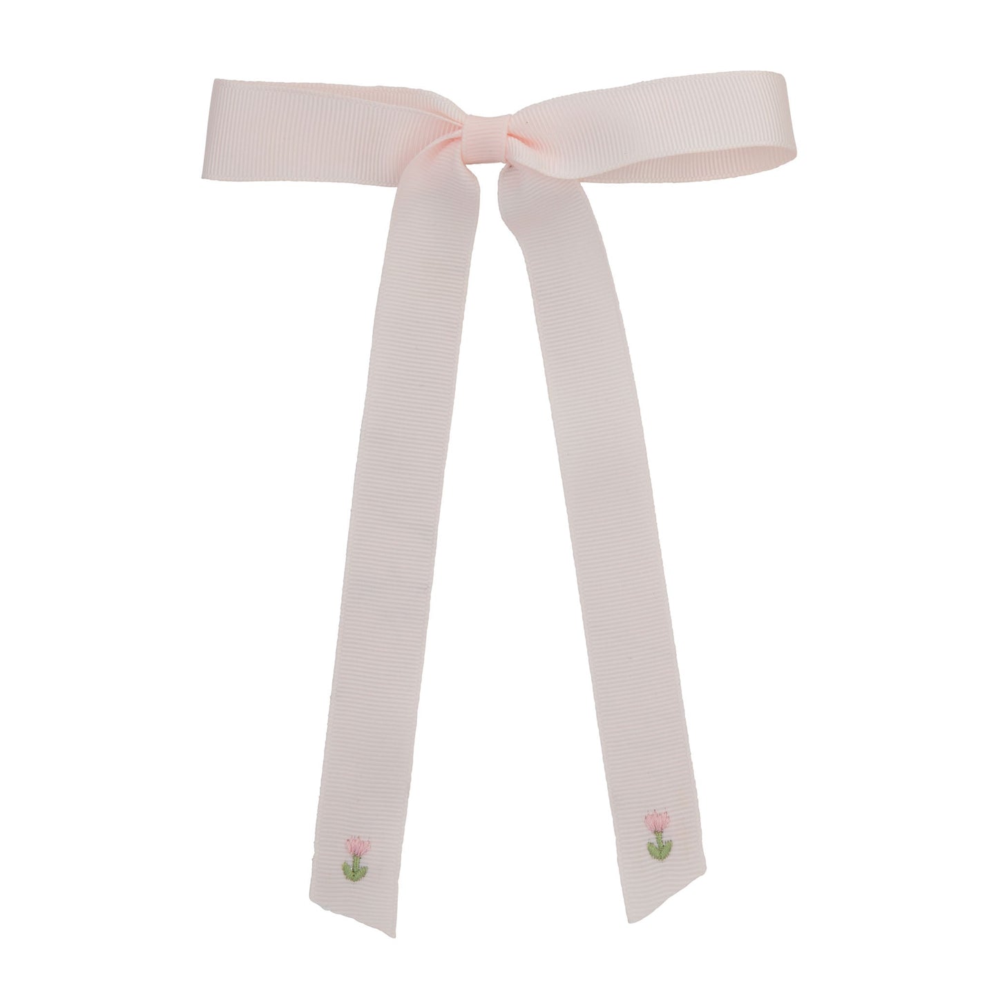 Tulip embroidered long bow