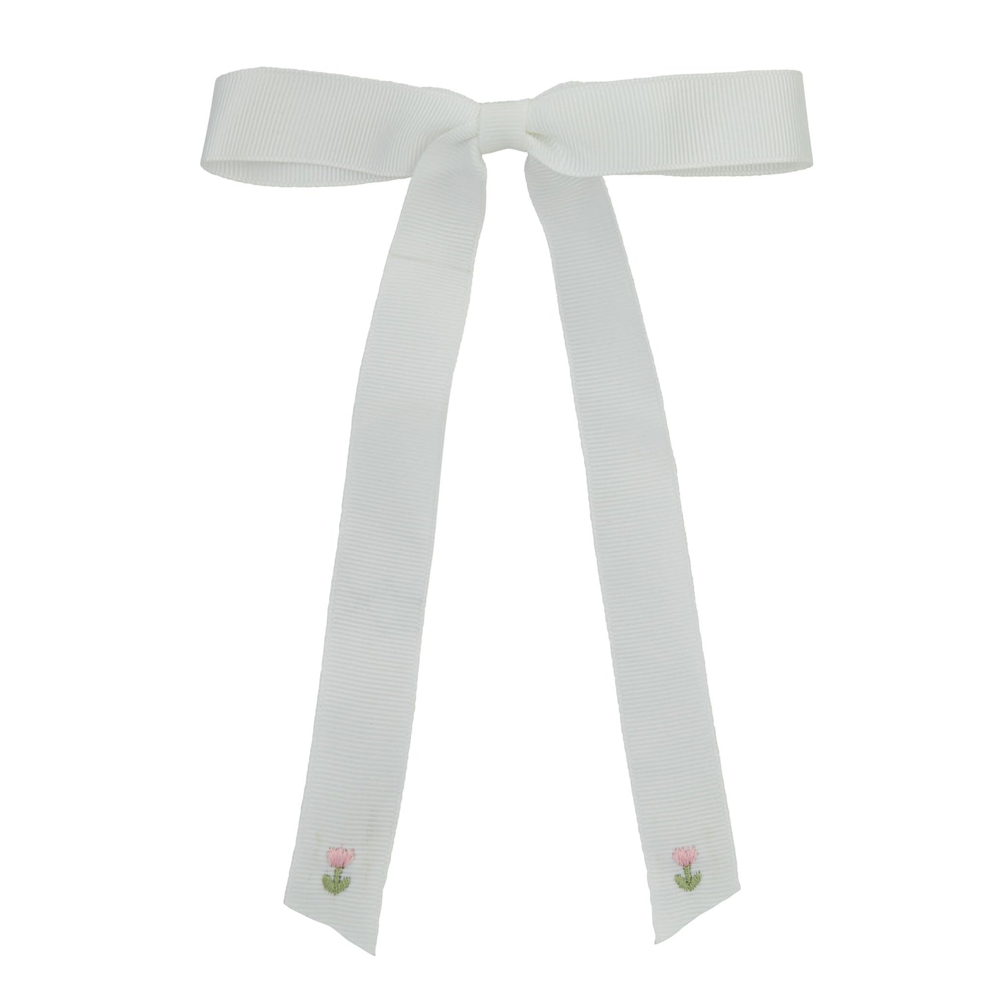 Tulip embroidered long bow