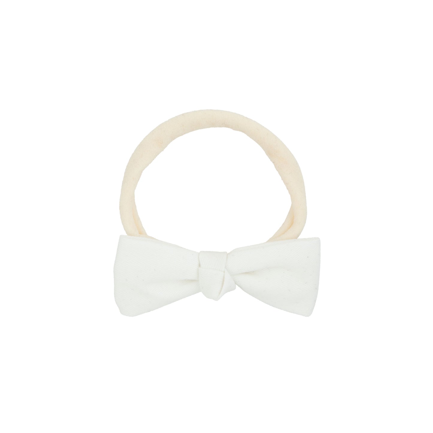 Dainty triangular baby girl bow band