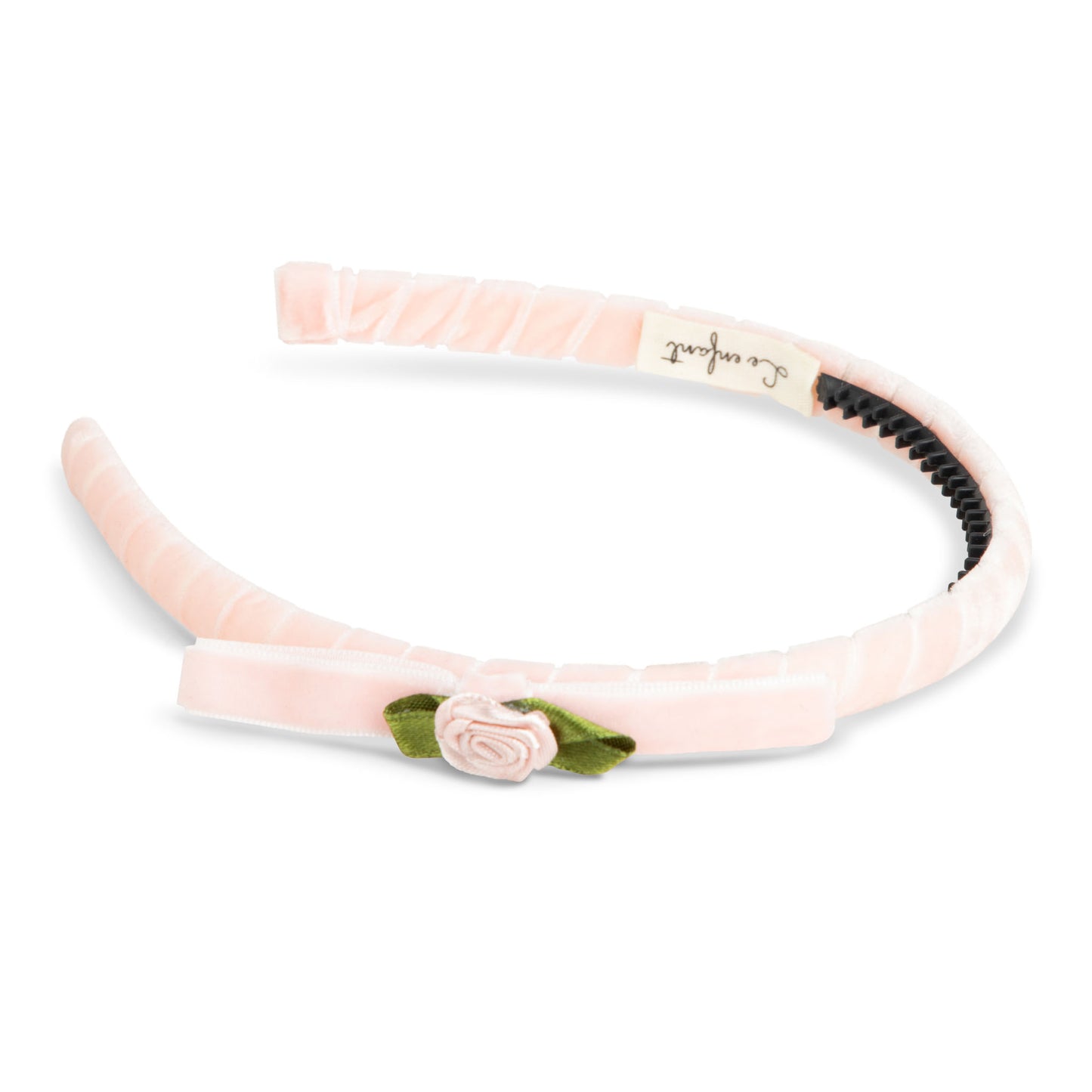 Thin velvet bow hairband