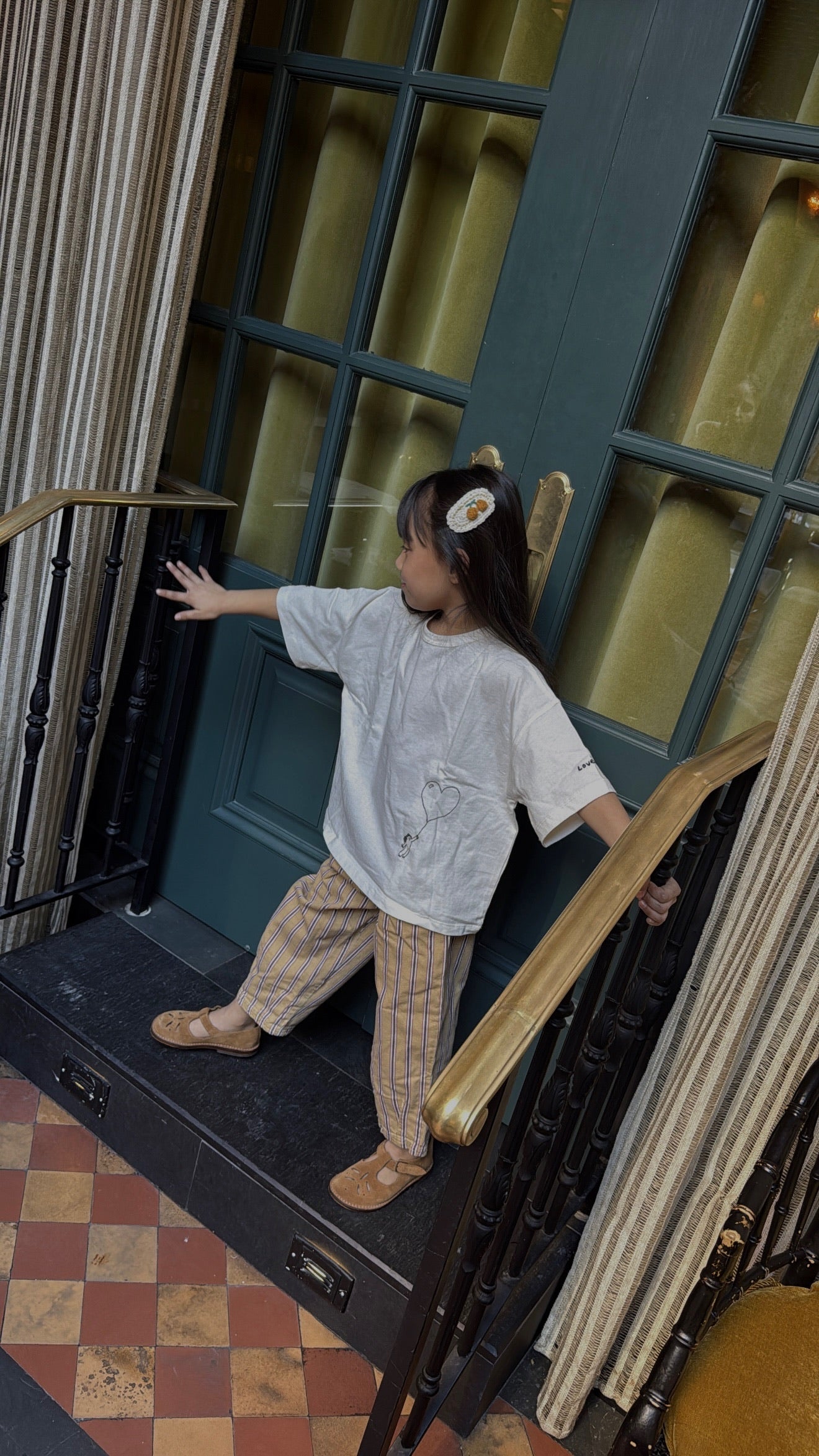 Hand stitched cherry clips (2pk)