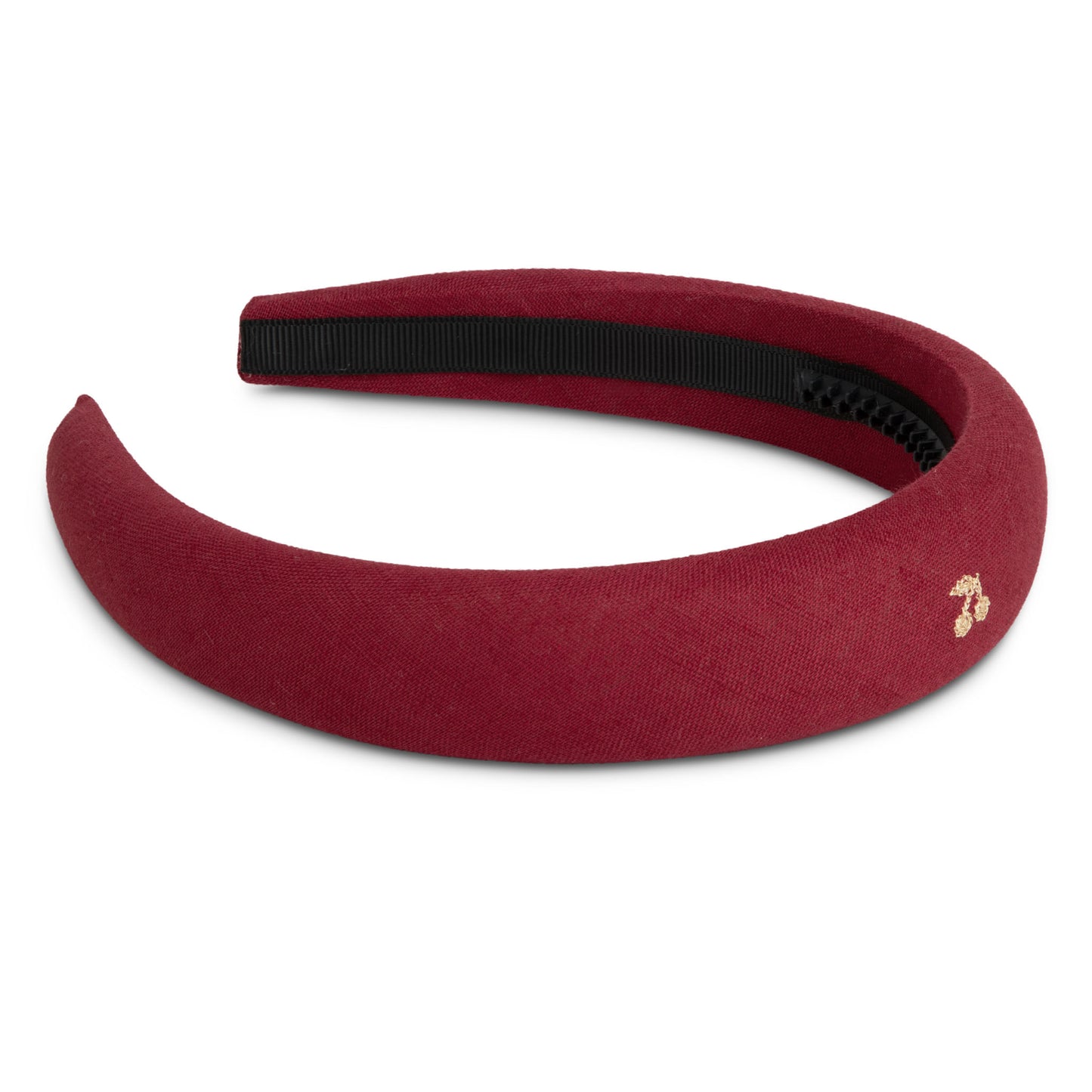 Gold thread cherry embroidered hairbands