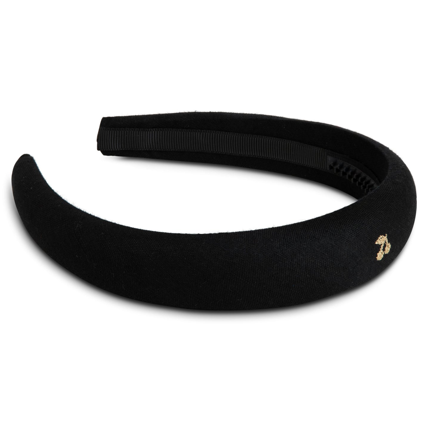 Gold thread cherry embroidered hairbands