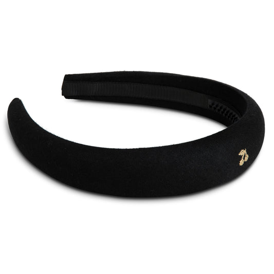 Gold thread cherry embroidered hairbands