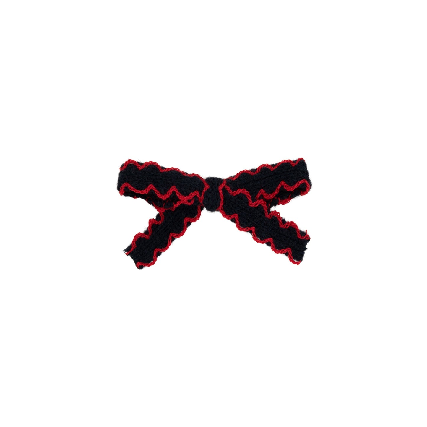 Edged knit baby bows (2pk)