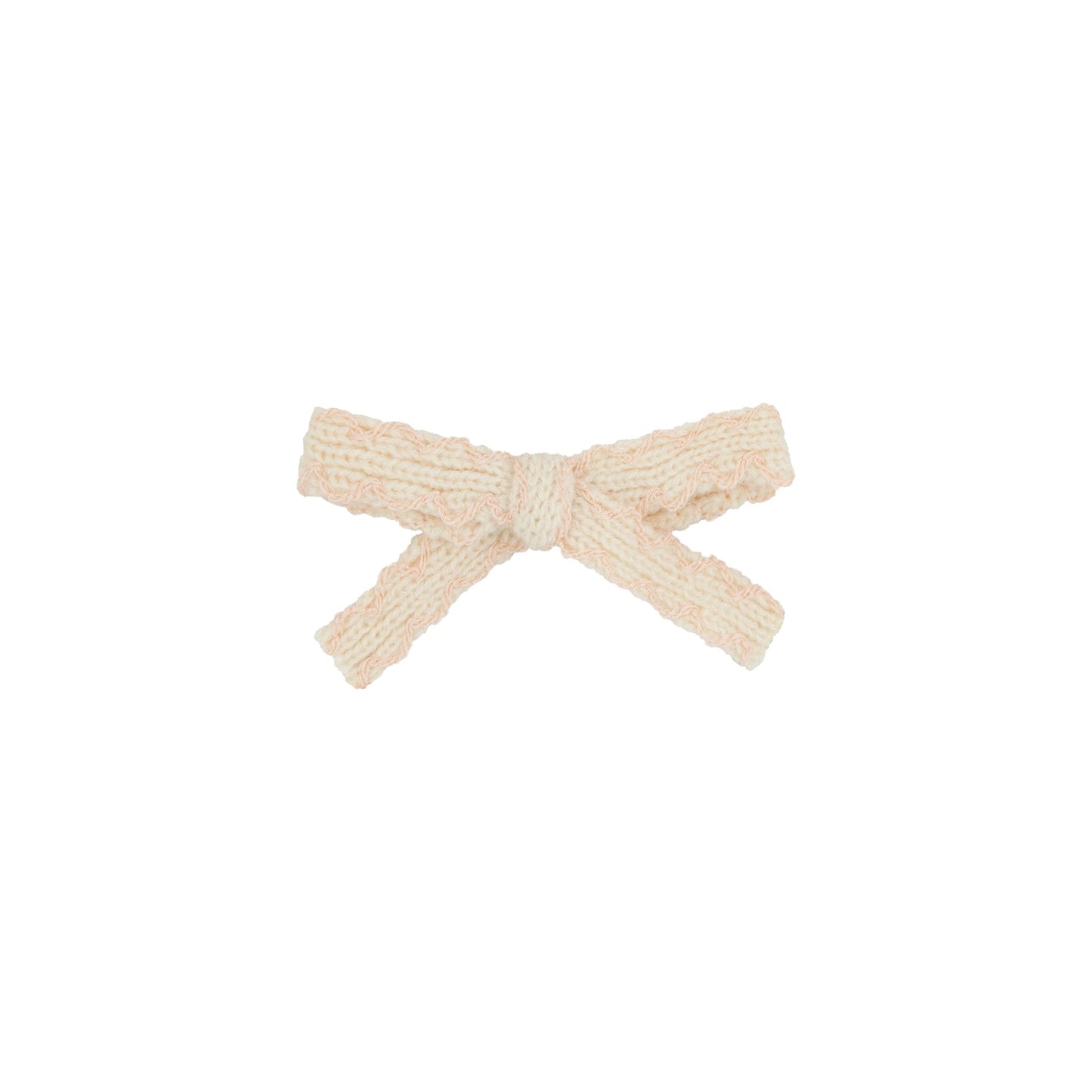 Edged knit baby bows (2pk)