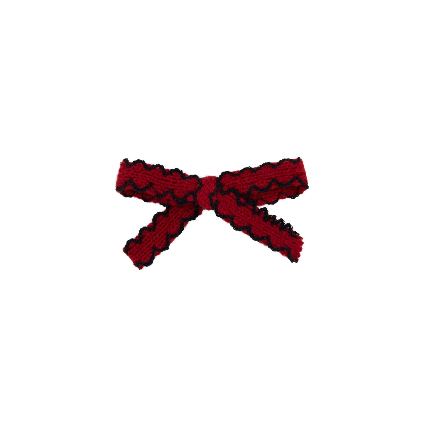 Edged knit baby bows (2pk)