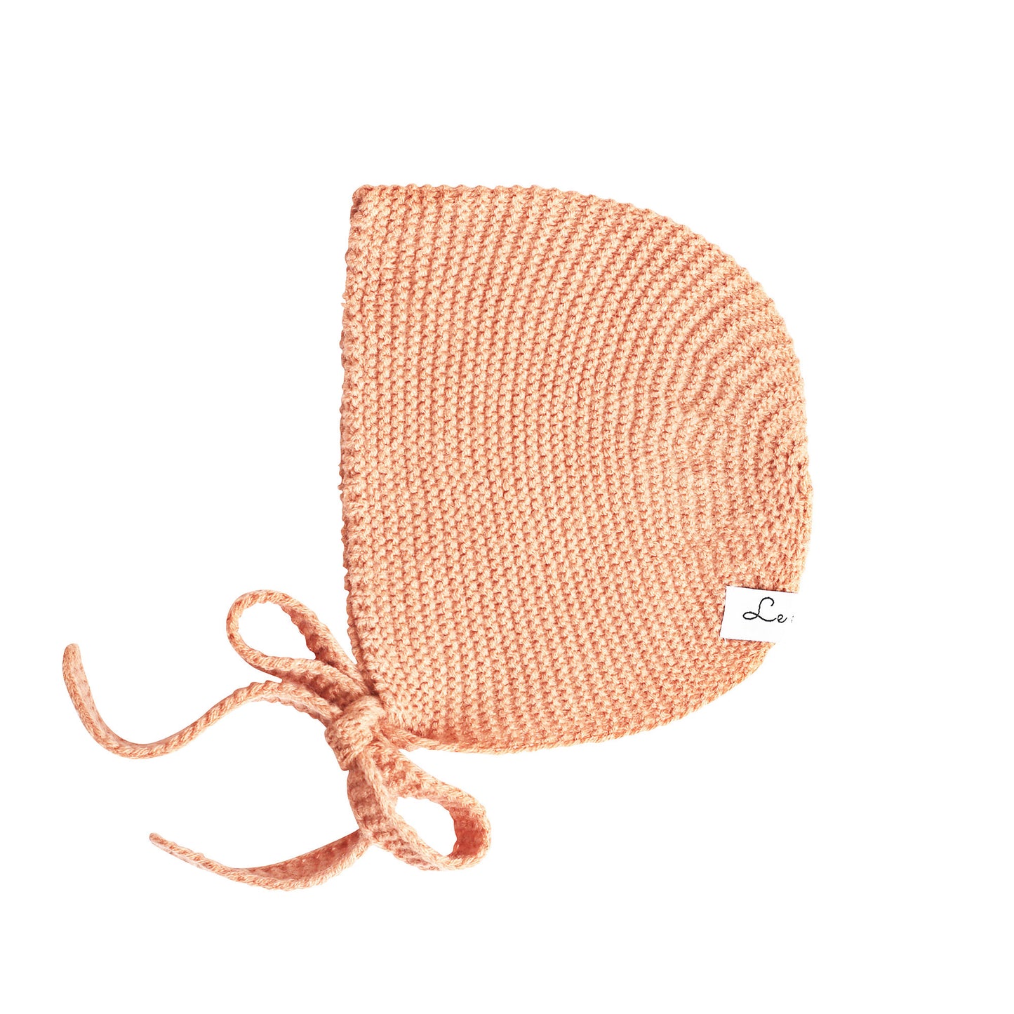 Knit bonnet pale pink