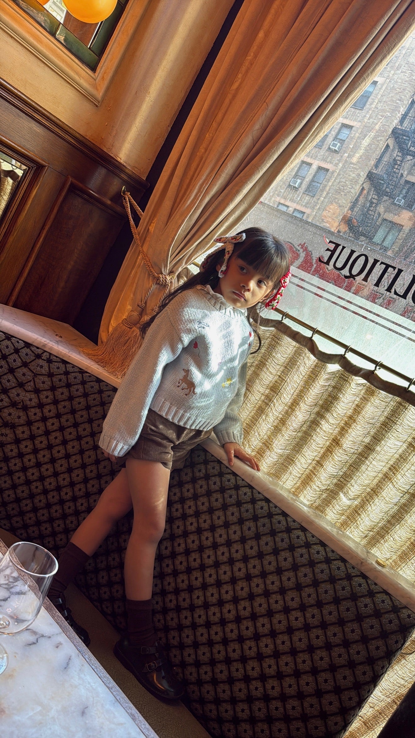 Hand stitched cherry bows