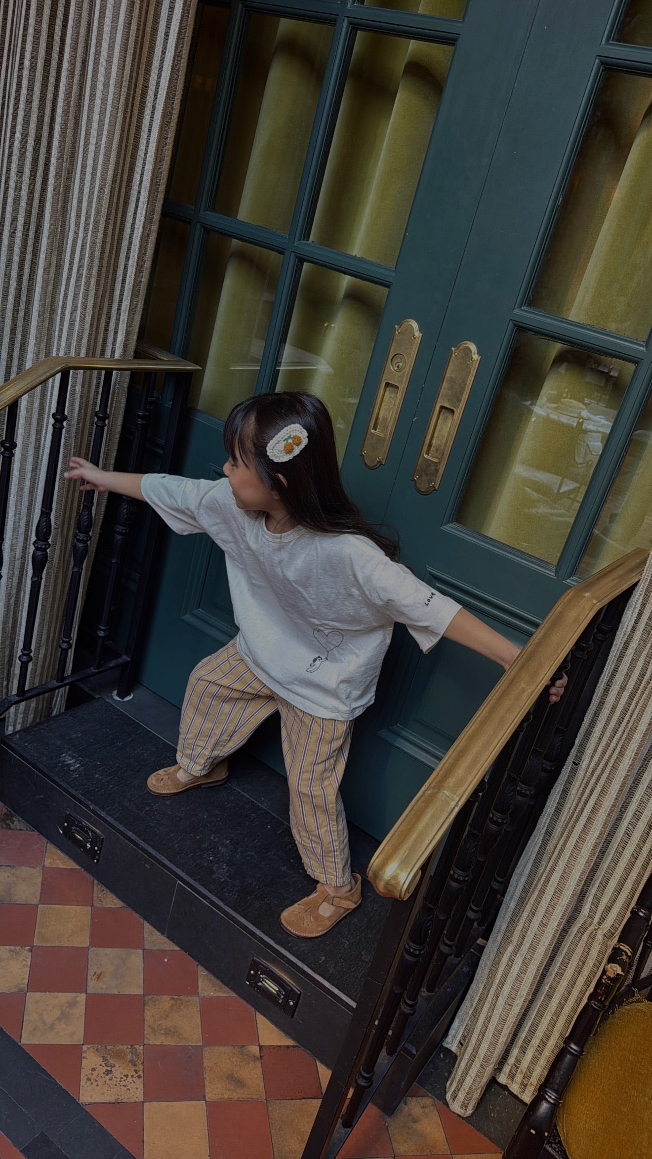 Hand stitched cherry clips (2pk)