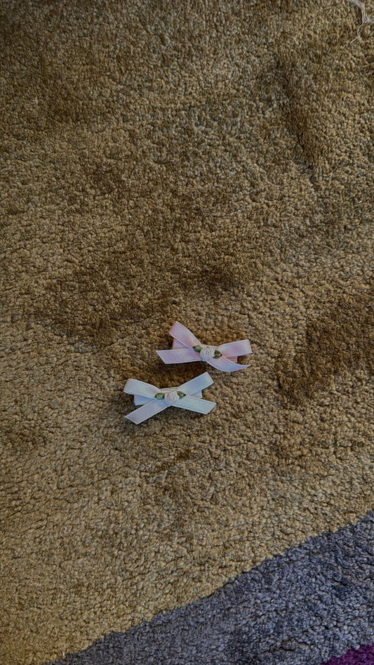 Rose bows mini (2pk)