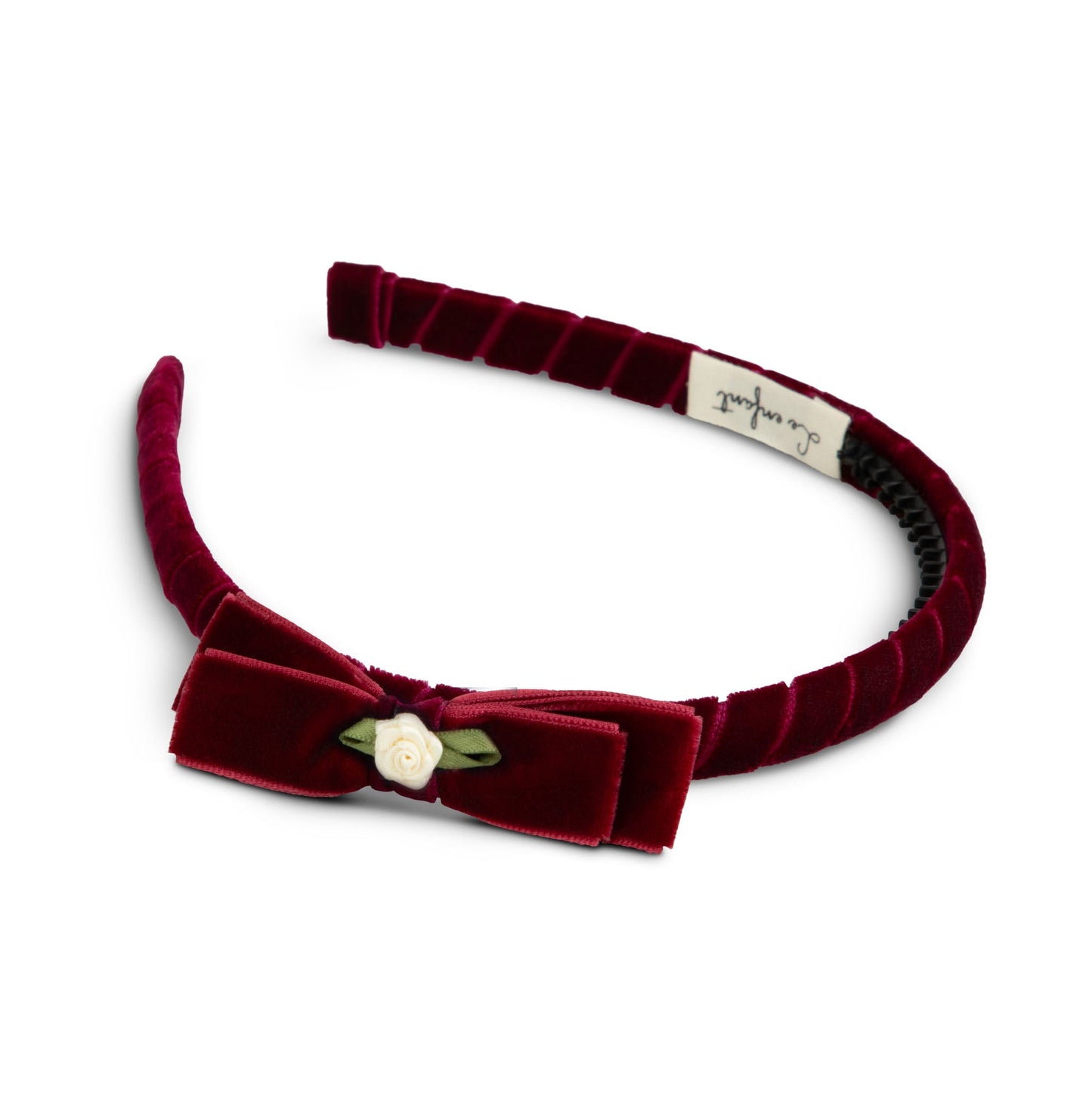 Velvet rose hairband