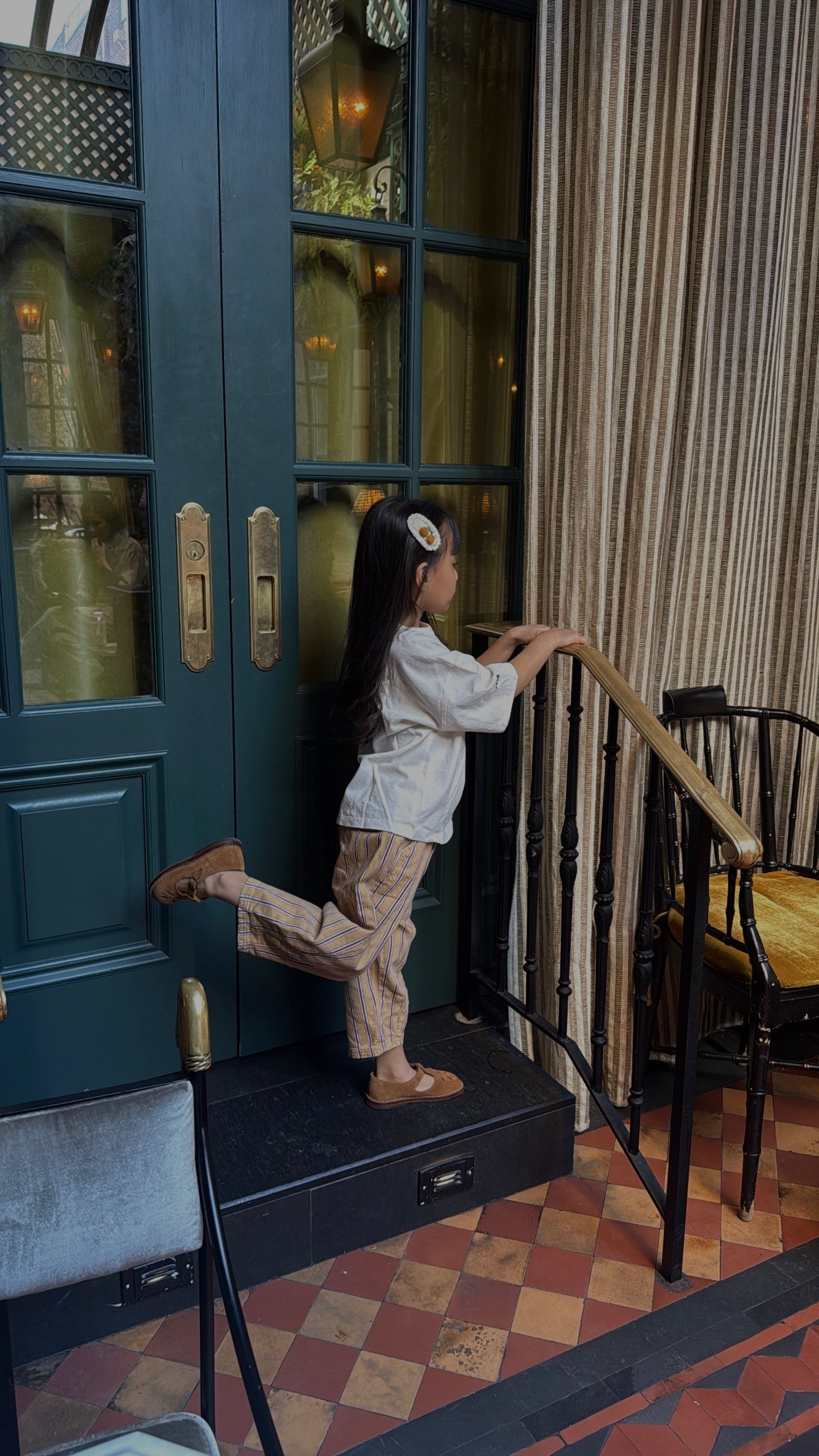 Hand stitched cherry clips (2pk)