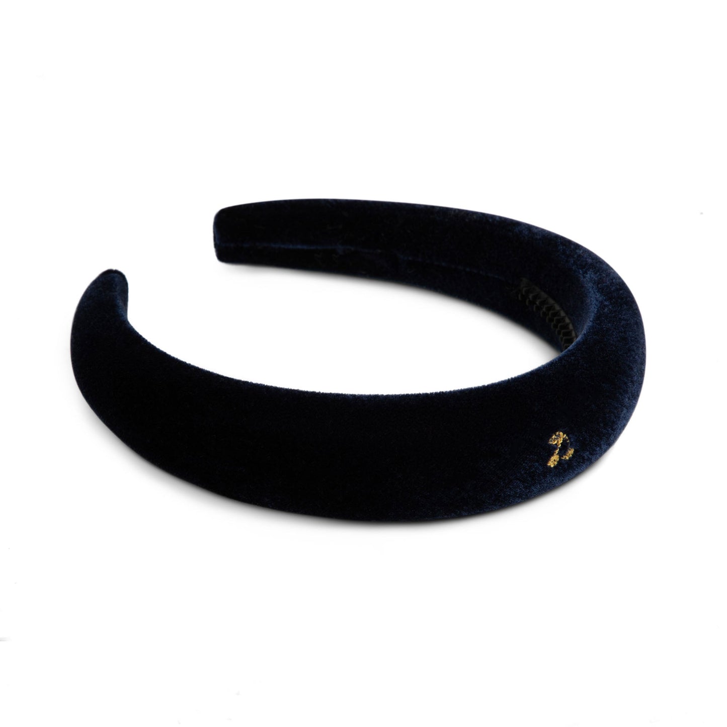 Gold thread cherry hairband velvet