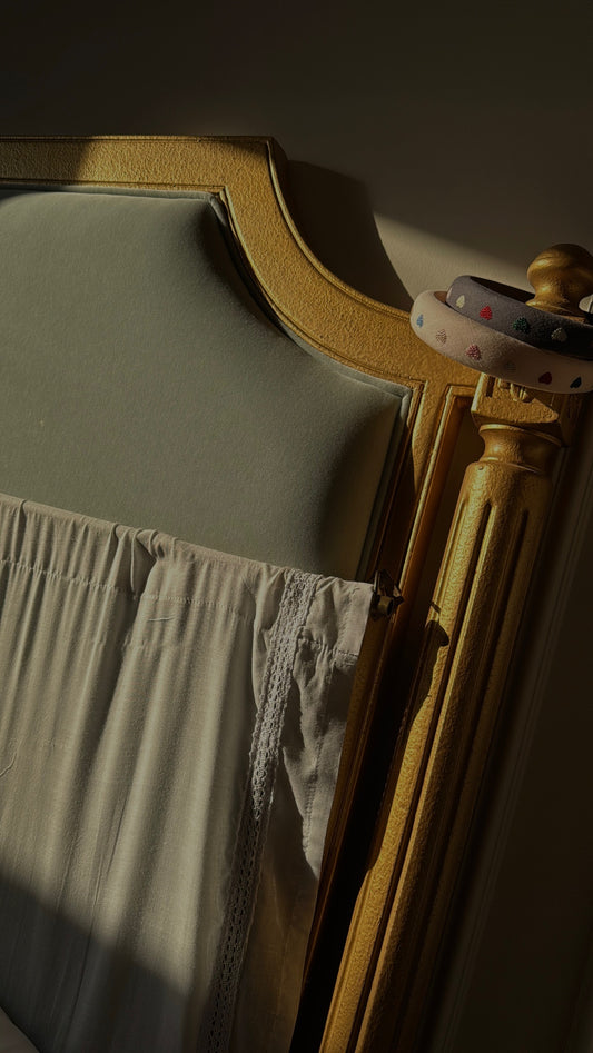 Heart embroidered hairband