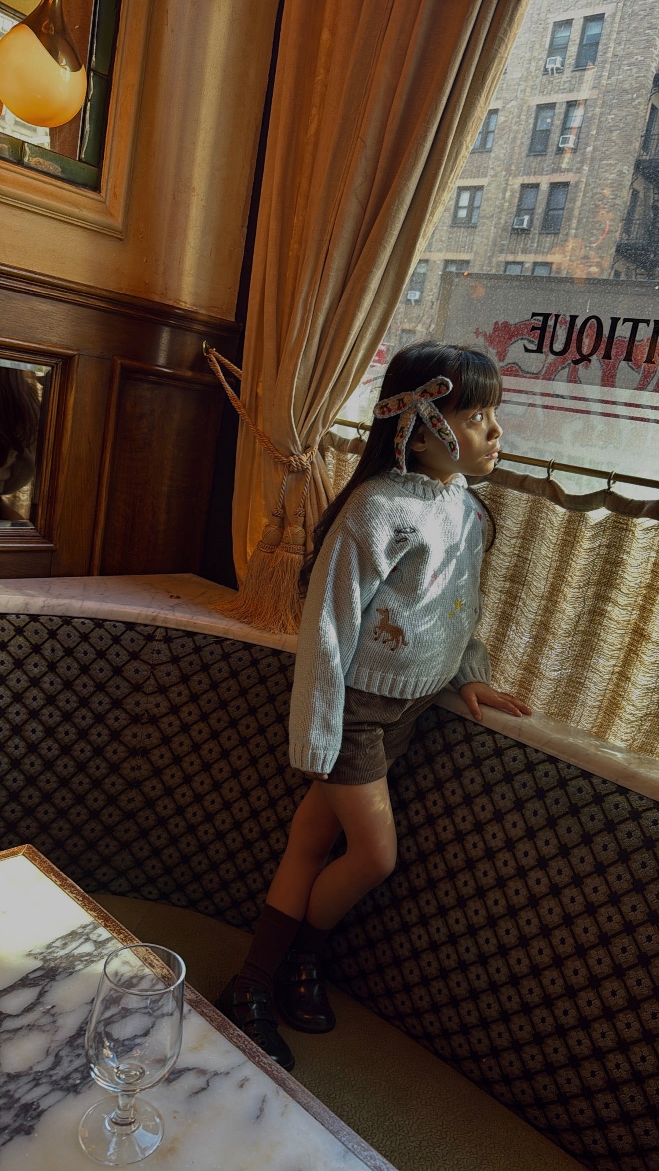 Hand stitched cherry bows