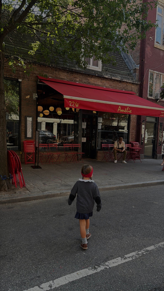 Knit toddler twist hairband (both sides)