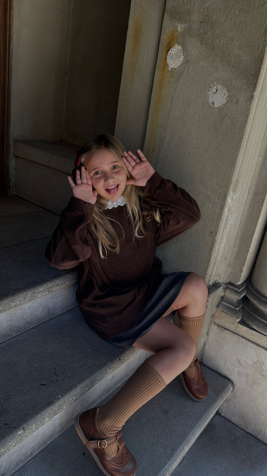 Gold thread cherry embroidered bows