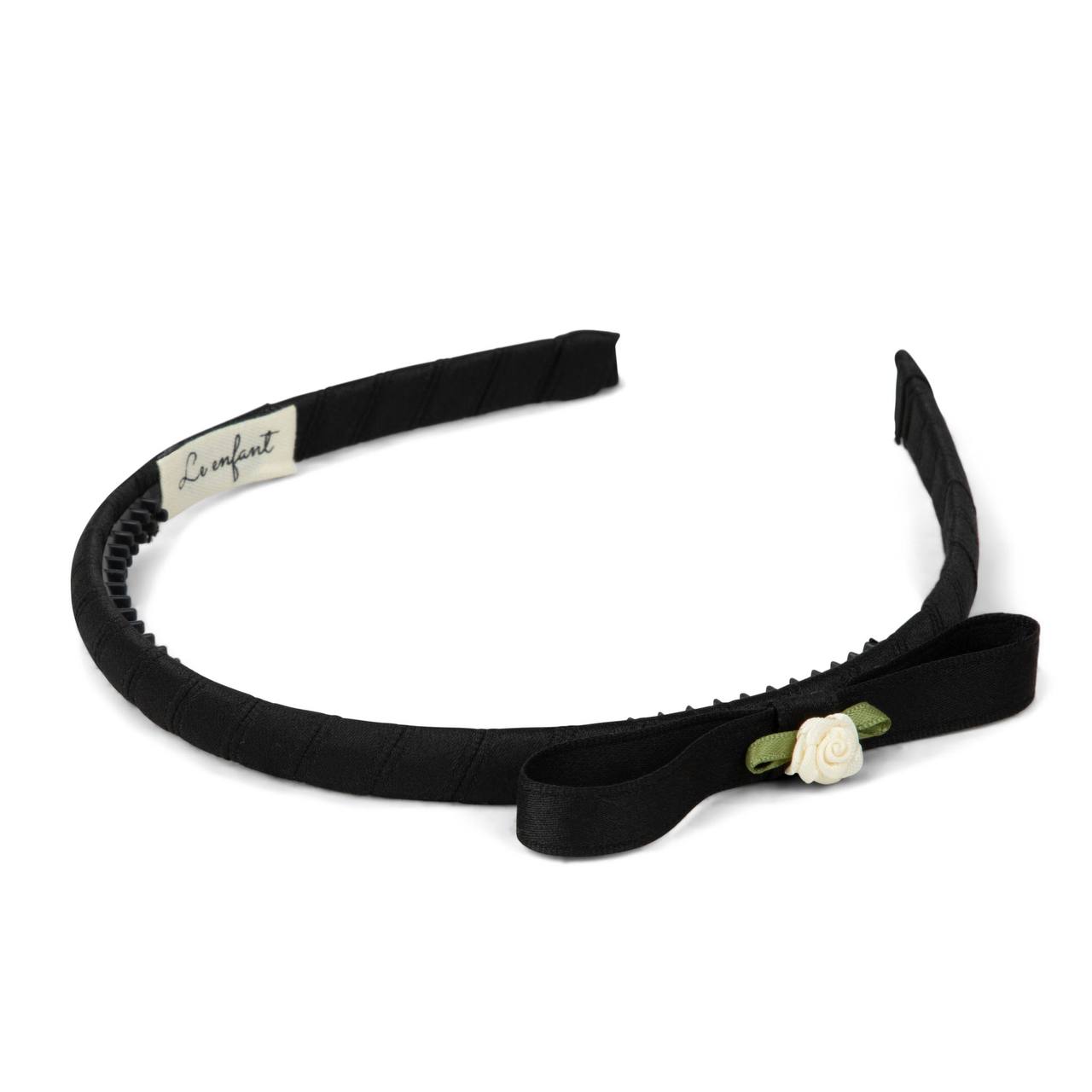 Thin rose bow hairband