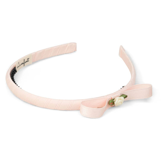 Thin rose bow hairband