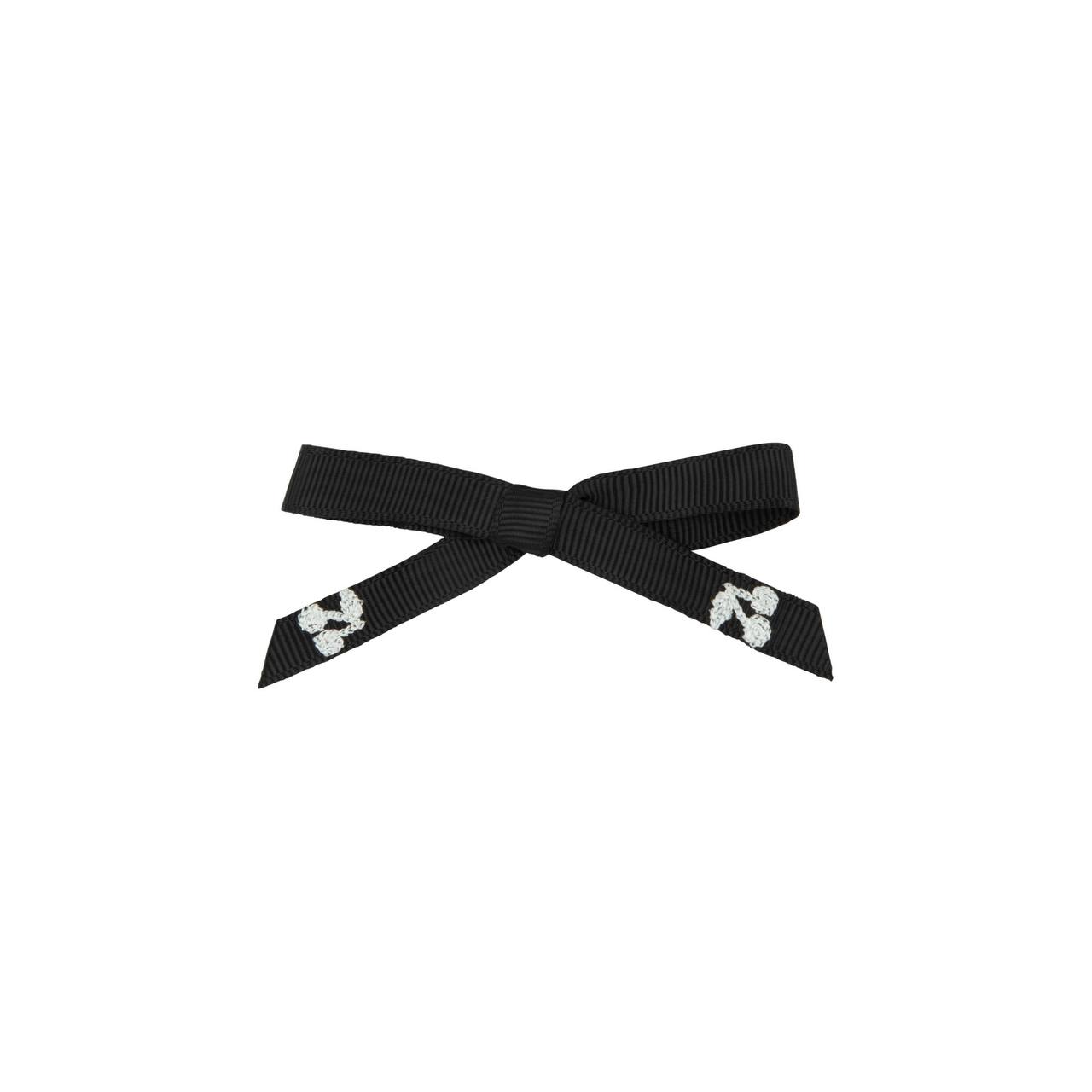 Navy thread cherry bows mini (2pk)