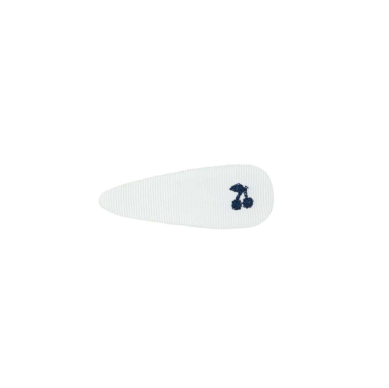 Navy thread cherry clips (2pk)