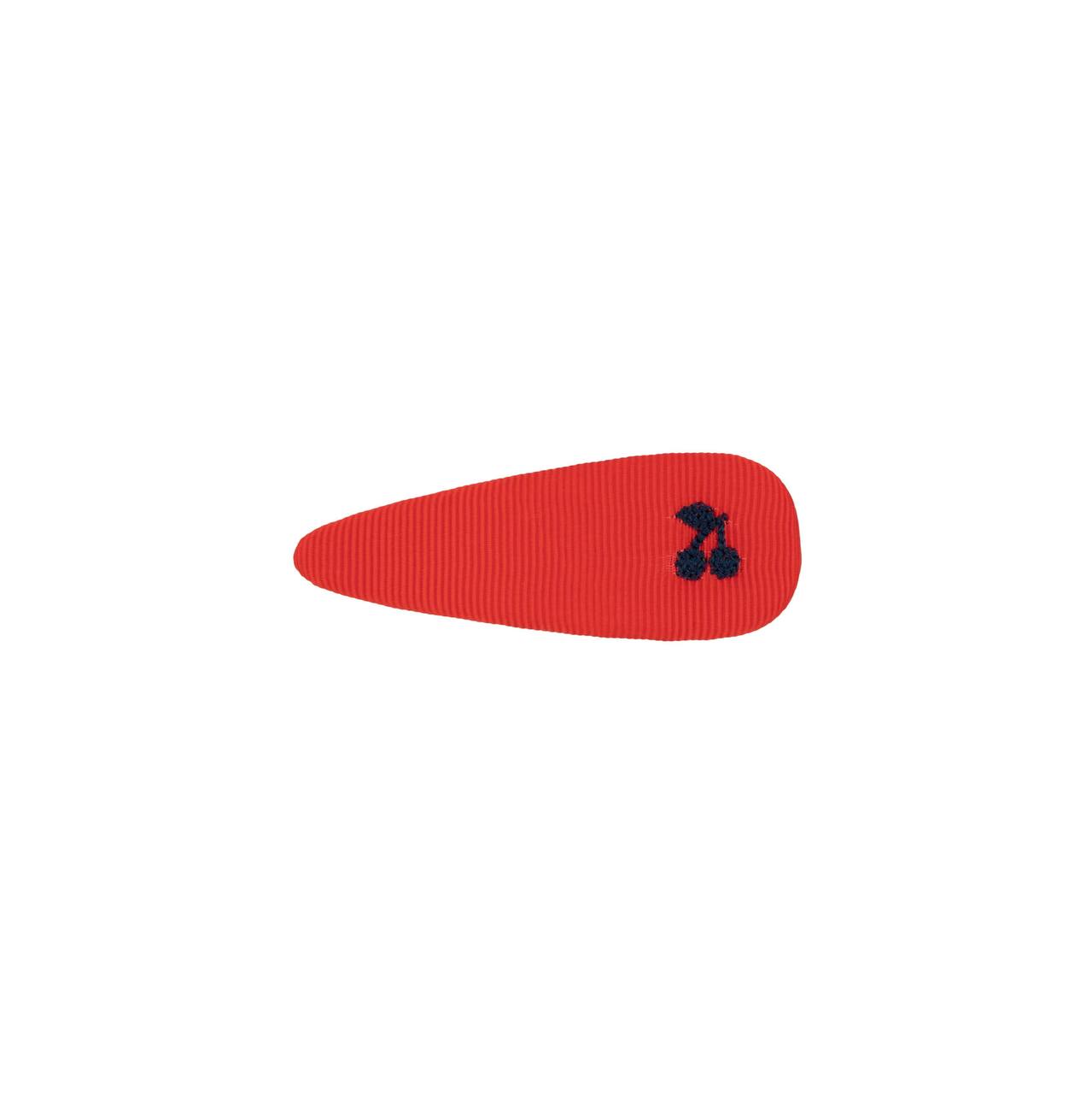 Navy thread cherry clips (2pk)