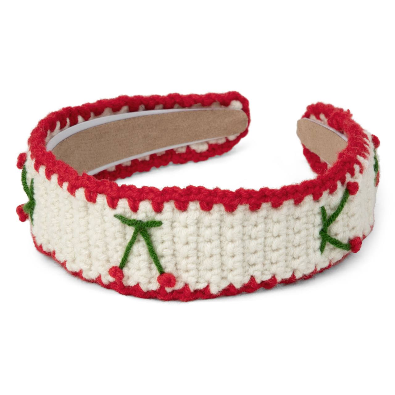 Hand stitch cherry hairband
