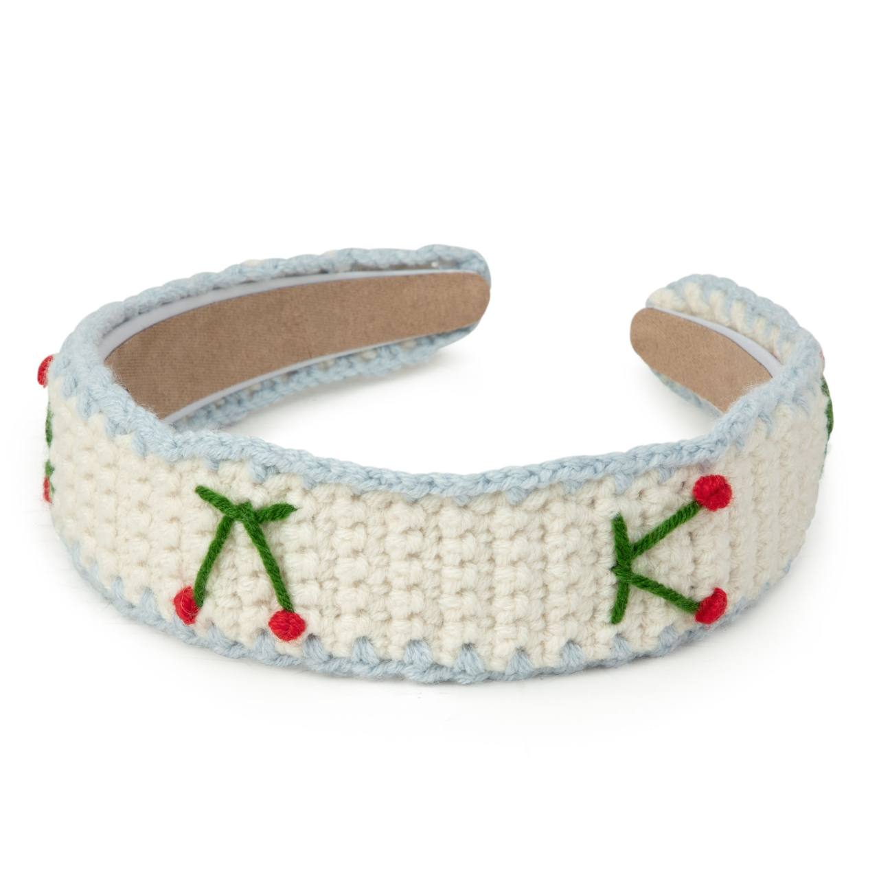 Hand stitch cherry hairband