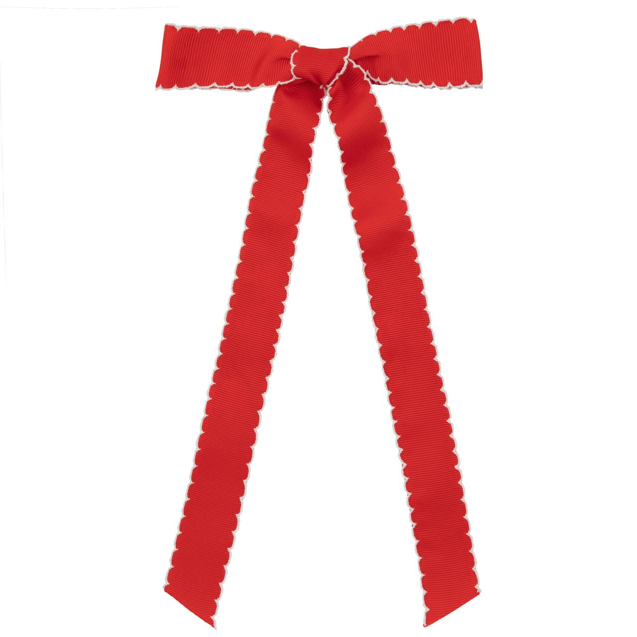 Scallop edge bows long