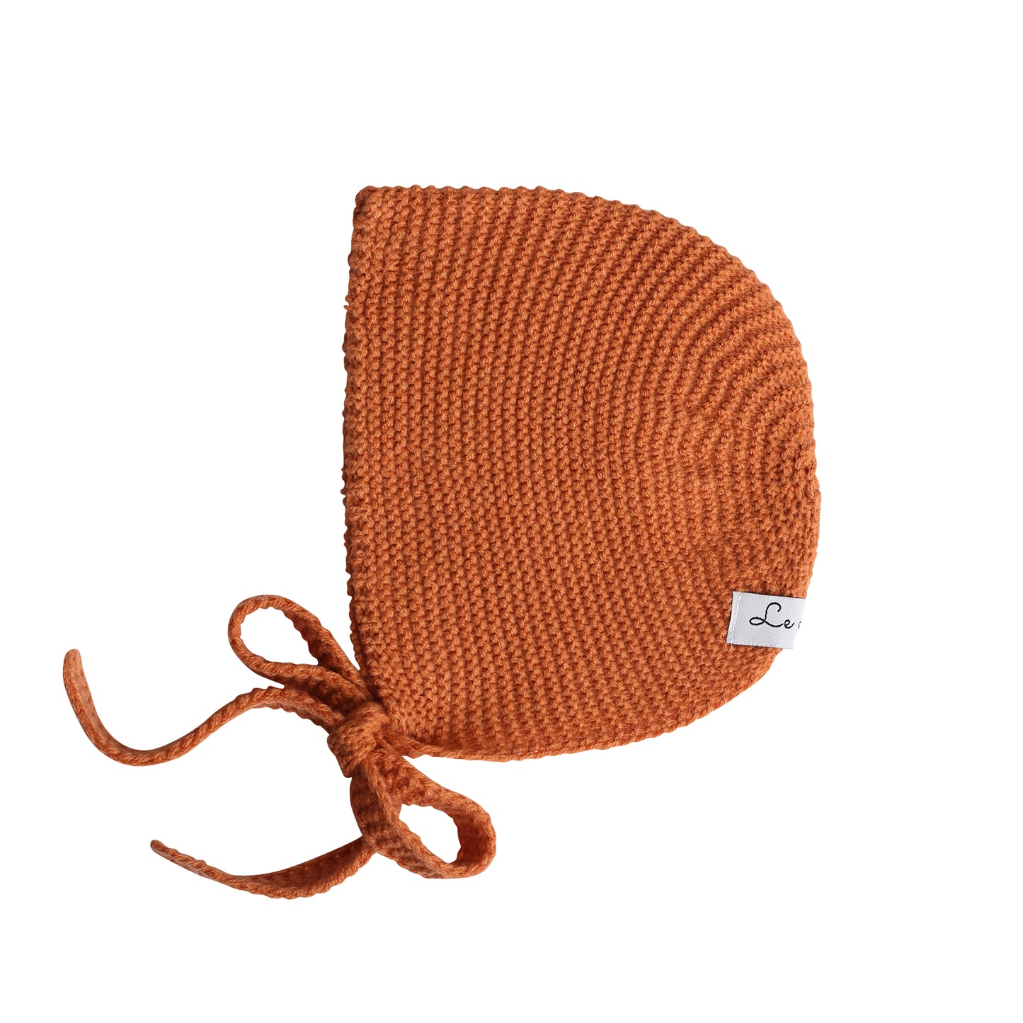 Knit bonnet rust