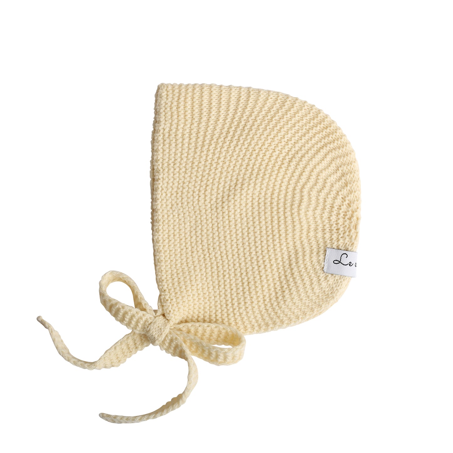 Knit bonnet cream