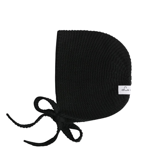 Knit bonnet black